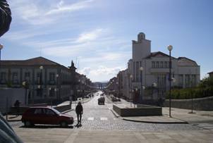 Viana do Castelo vor dem Bahnhof